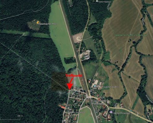Lageskizze Exkursion Haselbacher Moor 